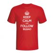Keep Calm And Follow Athletic Bilbao T-shirt (red)