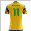 2025-2026 Brazil Home Concept Football Shirt (Coutinho 11) - Kids