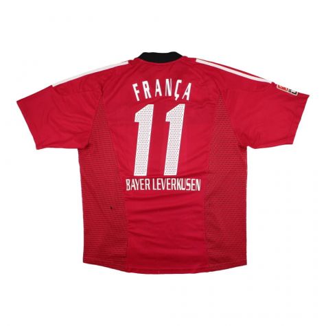 Bayer Leverkusen 2002-04 Home Shirt (XL) (Franca #11) (Very Good)