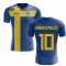 2025-2026 Sweden Flag Concept Football Shirt (Ibrahimovic 10)